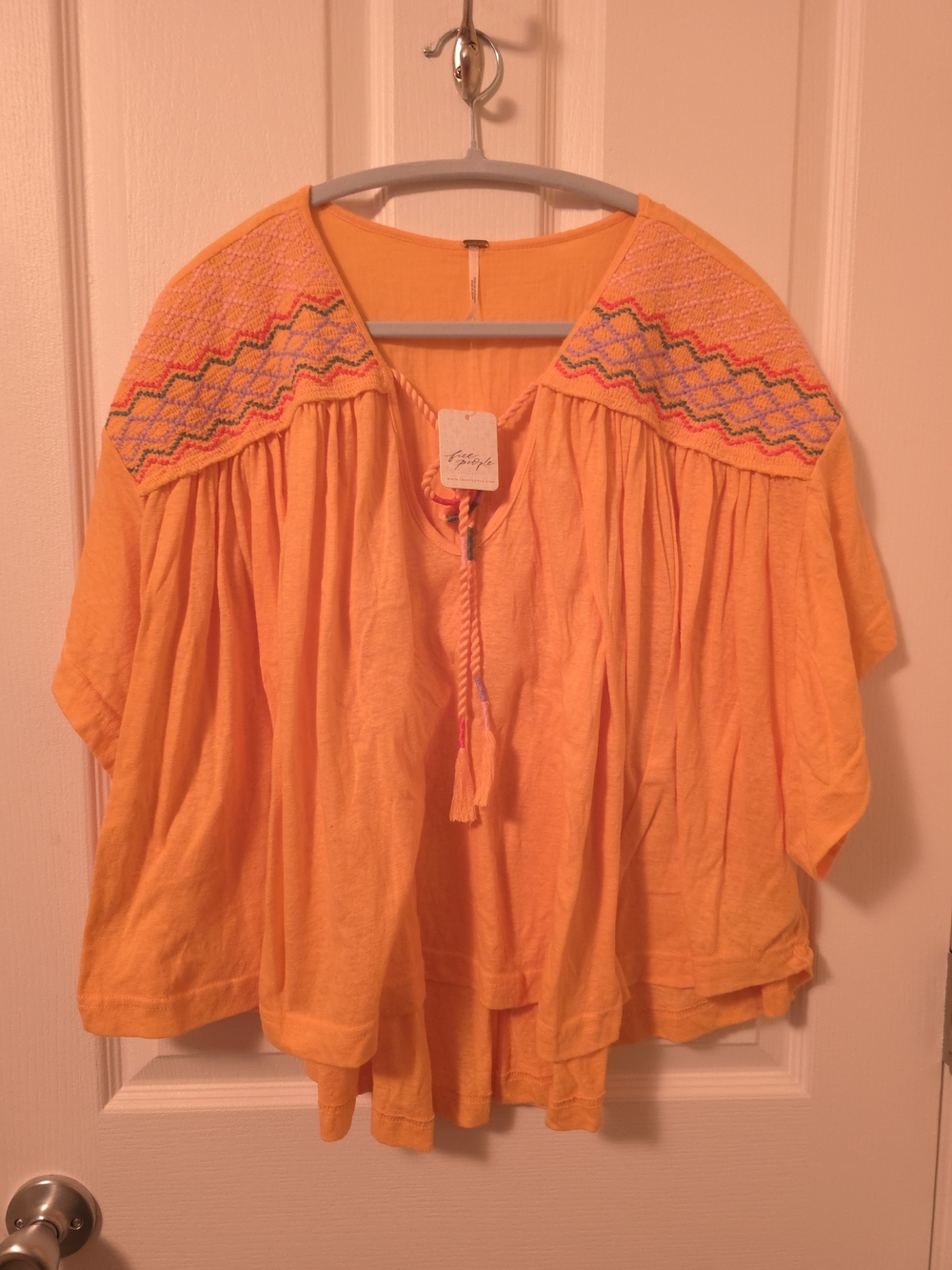 Free People Embroidered Tassel Tunic - Marigold